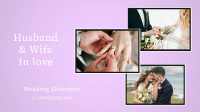 Beautiful Wedding Recap Love Couple Romantic Slideshow Template