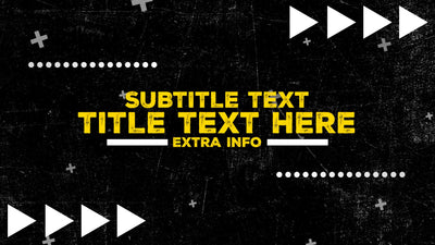 Grunge Urban Styled Snappy Title Screen Intro Variation 03