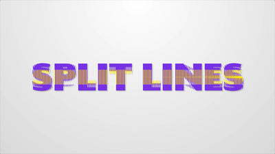 Text Split Opening Color Change Title Intro Variation
