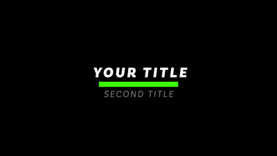 Modern Reveal Double Line Text Simple Animated Lower Third