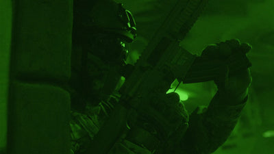 Night Vision Special Gear Green Dark Sign Grunge Animated Overlay