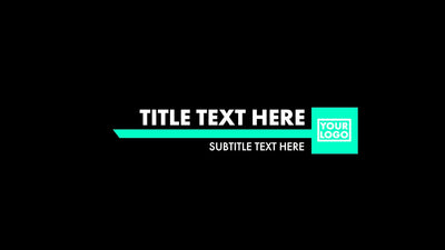 RGB Strobe Shape Glitches Lower Third Intro Variation 02