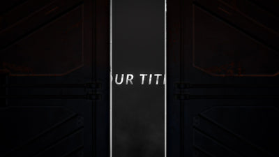Futuristic Heavy Metal Door Title Intro
