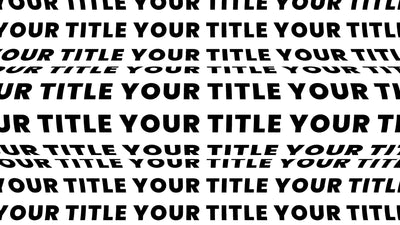 Kinetic Typography Rotating Bars Complex Title Intro