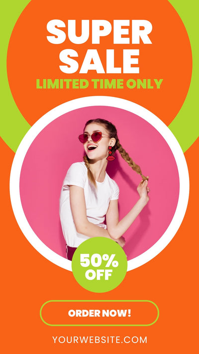 Social Media Sale Promotion Screen Story Post Vertical