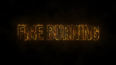 Lava Fire Heat Coals Text Title Intro