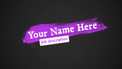 Urban Lower Third Brush Title Animation Text 02