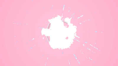 Handdrawn Playful Cartoon Effect Explosion Particles Logo Reveal