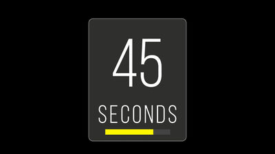 Countdown Rectangle Timer Bar 60 Seconds Infographic