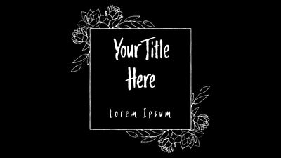 Wedding Title Hand Drawn Beautiful Screen Romantic Love Emblem 02