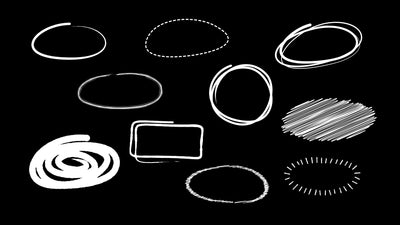 10 Text Highlight Circles Scribble Animated Explainer Bundle