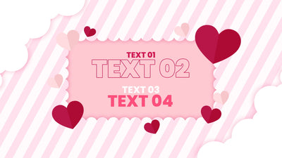 Love Romantic Hearts Clouds Valentine Discount Promo