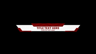 Modern Textured Lower Third Title Animation Variation 01