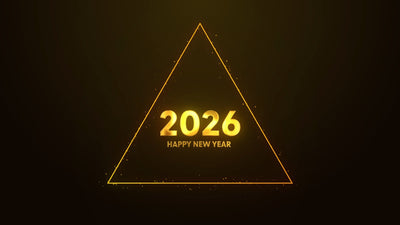 Floating Particles Triangle New Year Glow Shine Title