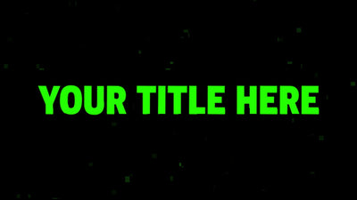 Data Digital Coding Matrix Title Intro
