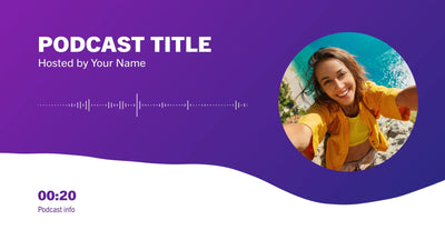 Playful Wave Gradient Animated Podcast Talk Show Visualiser