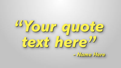 Quote Saying Recap Tripple Text Screen Intro Template