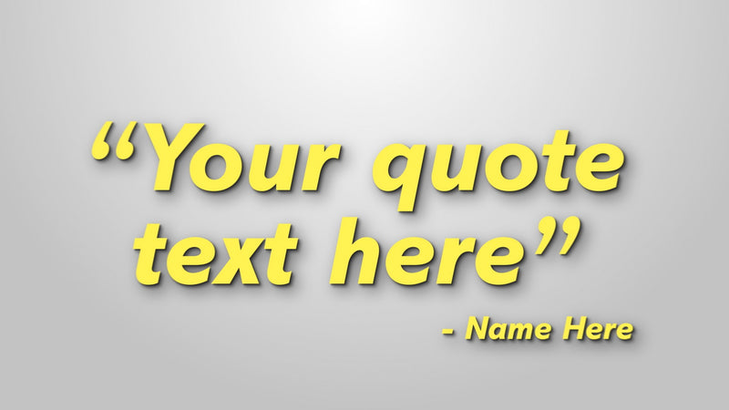 Quote Saying Recap Tripple Text Screen Intro Template