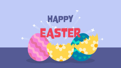 Happy Easter Chocolate Egg Crack Festive Holiday Celebration